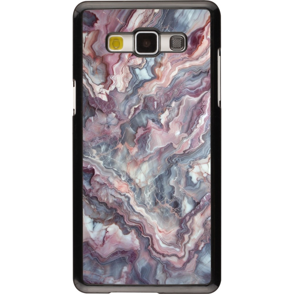 Samsung Galaxy A5 (2015) Case Hülle - Violetter silberner Marmor