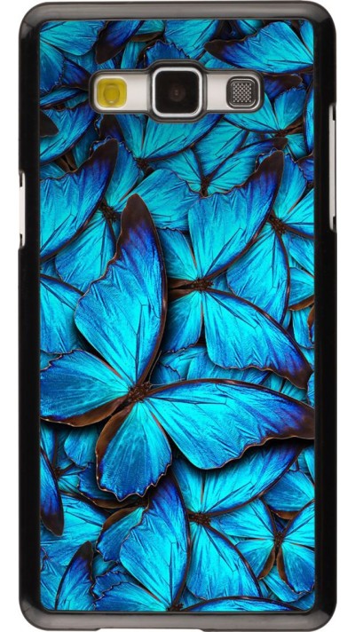 Hülle Samsung Galaxy A5 (2015) - Papillon - Bleu