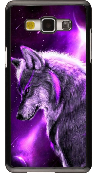 Hülle Samsung Galaxy A5 (2015) - Purple Sky Wolf