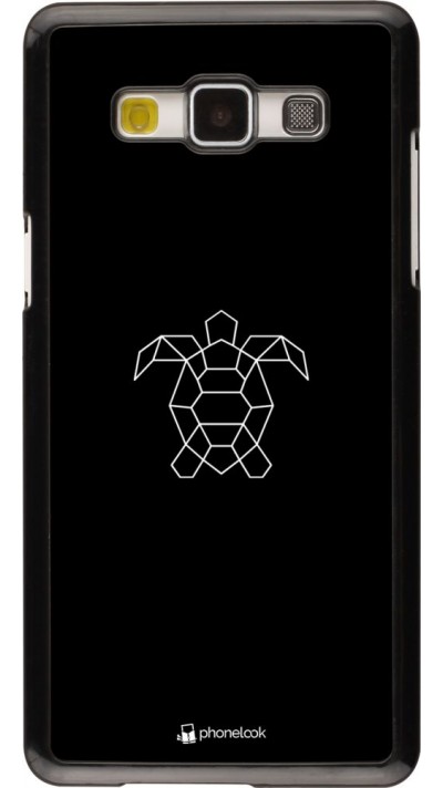 Coque Samsung Galaxy A5 (2015) - Turtles lines on black