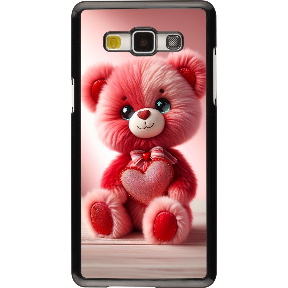 Samsung Galaxy A5 (2015) Case Hülle - Valentin 2024 Rosaroter Teddybär