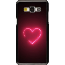 Samsung Galaxy A5 (2015) Case Hülle - Valentine 2023 single neon heart