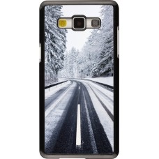 Samsung Galaxy A5 (2015) Case Hülle - Winter 22 Snowy Road