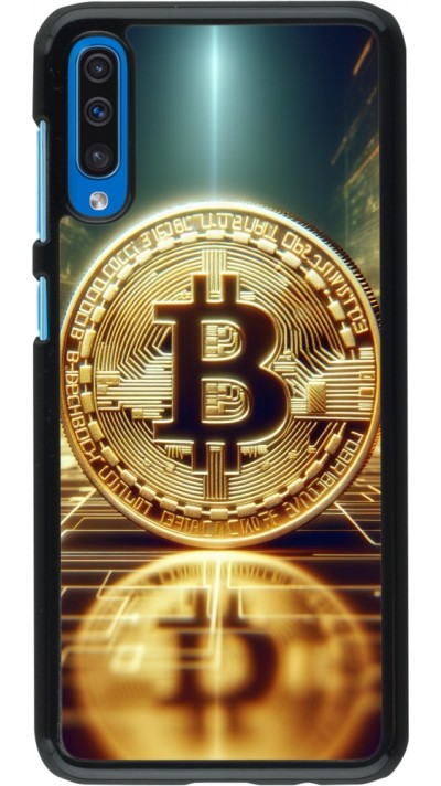 Samsung Galaxy A50 Case Hülle - Bitcoin Stehen