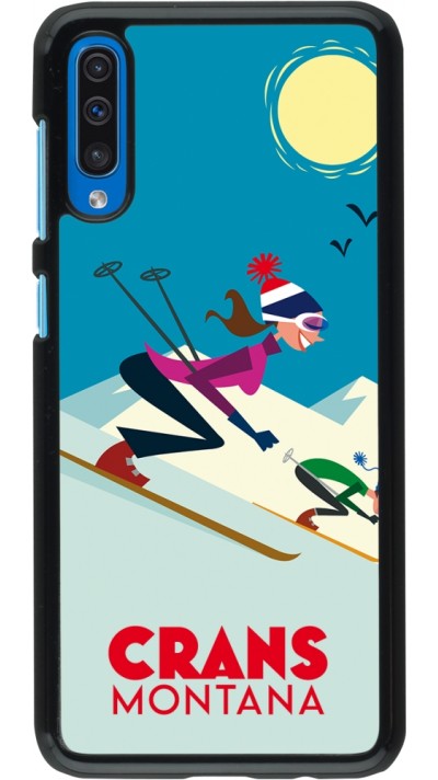 Samsung Galaxy A50 Case Hülle - Crans-Montana Ski Downhill