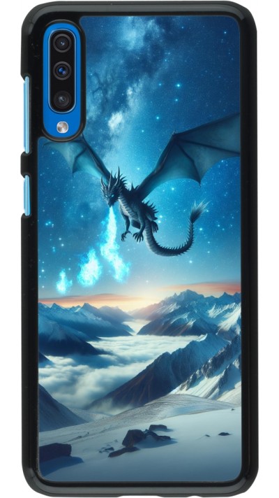 Samsung Galaxy A50 Case Hülle - Drache nächtliche Berg