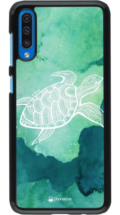 Hülle Samsung Galaxy A50 - Turtle Aztec Watercolor