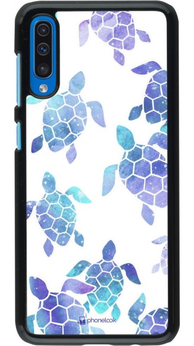 Hülle Samsung Galaxy A50 - Turtles pattern watercolor