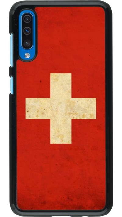 Hülle Samsung Galaxy A50 - Vintage Flag SWISS