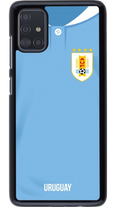 Samsung Galaxy A51 Case Hülle - Uruguay 2022 personalisierbares Fussballtrikot