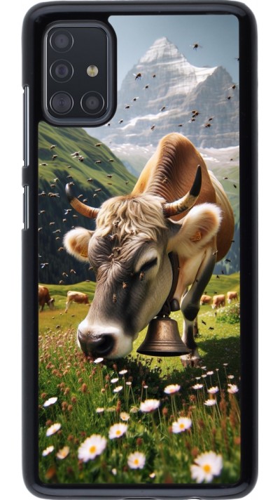 Coque Samsung Galaxy A51 - Vache montagne Valais