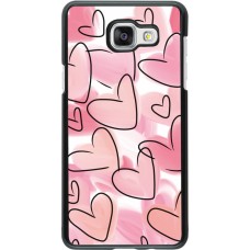 Samsung Galaxy A5 (2016) Case Hülle - Easter 2023 pink hearts