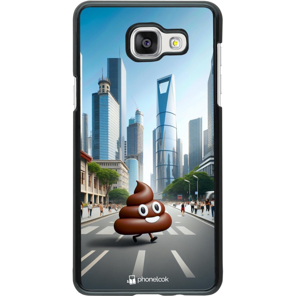 Samsung Galaxy A5 (2016) Case Hülle - Kackhaufen Emoji Spaziergang