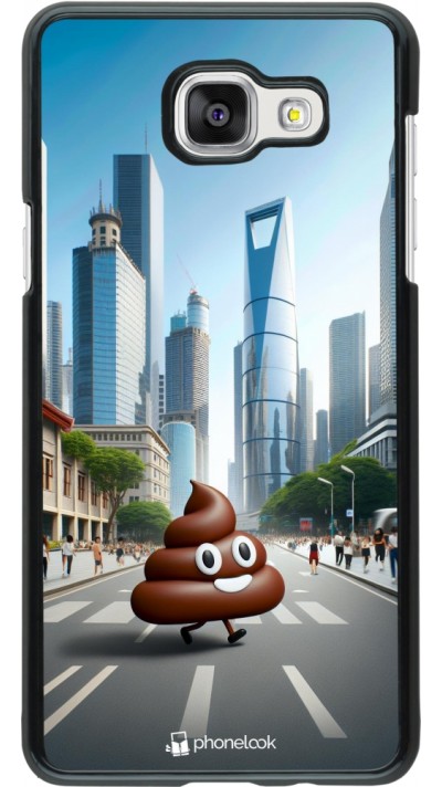 Samsung Galaxy A5 (2016) Case Hülle - Kackhaufen Emoji Spaziergang