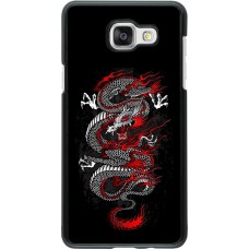 Samsung Galaxy A5 (2016) Case Hülle - Japanese style Dragon Tattoo Red Black