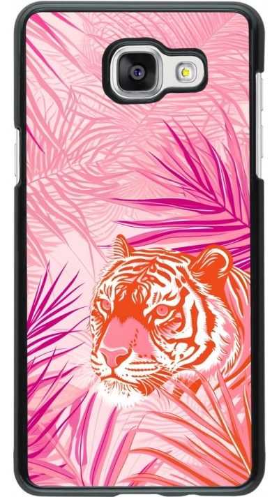 Samsung Galaxy A5 (2016) Case Hülle - Tiger Palmen rosa