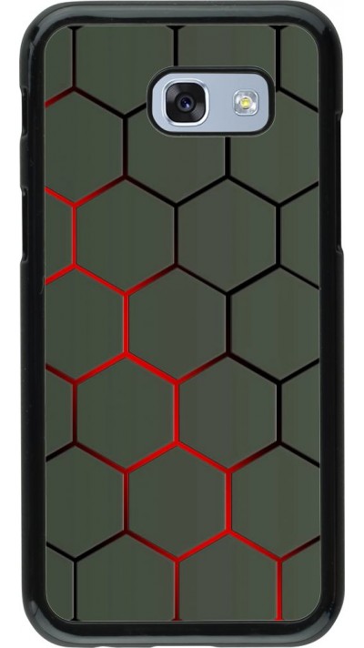 Hülle Samsung Galaxy A5 (2017) - Geometric Line red