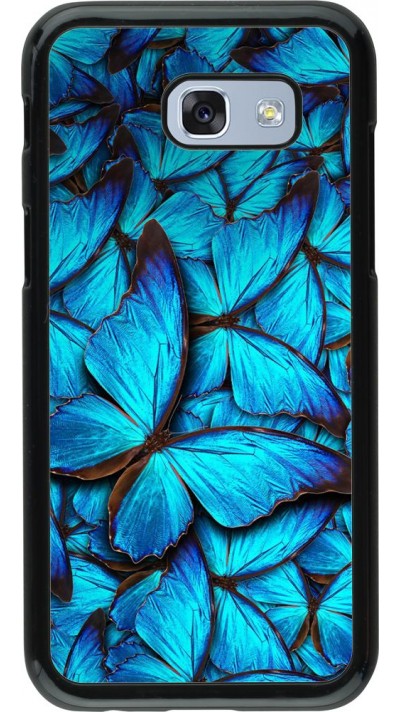 Hülle Samsung Galaxy A5 (2017) - Papillon - Bleu