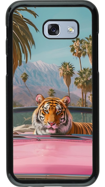Samsung Galaxy A5 (2017) Case Hülle - Tiger Auto rosa