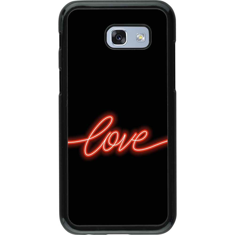 Samsung Galaxy A5 (2017) Case Hülle - Valentine 2023 neon love