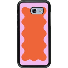 Samsung Galaxy A5 (2017) Case Hülle - Wavy Rectangle Orange Pink