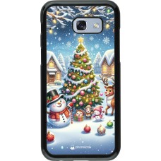 Samsung Galaxy A5 (2017) Case Hülle - Weihnachten 2023 Schneemann und Tannenbaum