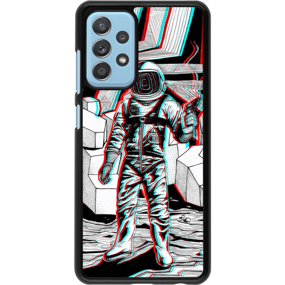 Hülle Samsung Galaxy A52 5G - Anaglyph Astronaut