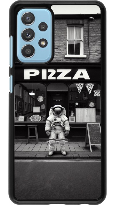 Samsung Galaxy A52 Case Hülle - Astronaut vor einer Pizzeria