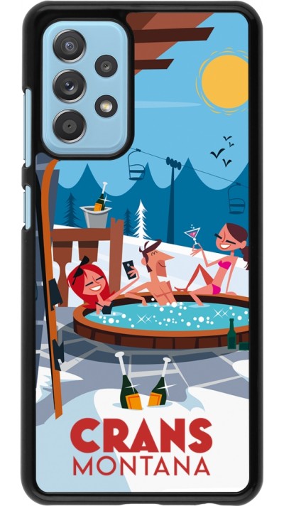 Samsung Galaxy A52 Case Hülle - Crans-Montana Mountain Jacuzzi