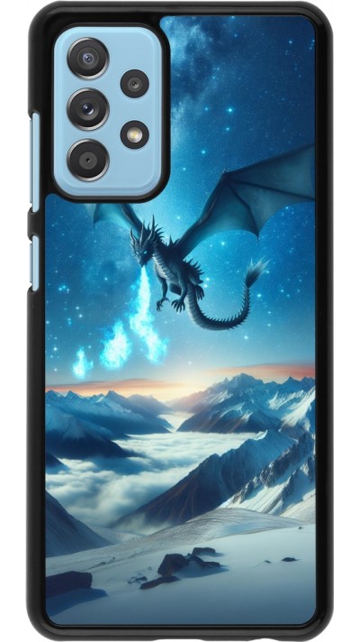 Samsung Galaxy A52 Case Hülle - Drache nächtliche Berg