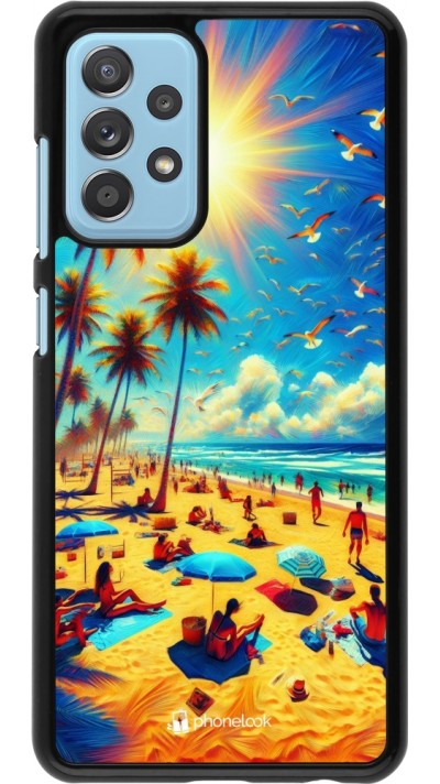 Samsung Galaxy A52 Case Hülle - Sommer Paradies Farbe