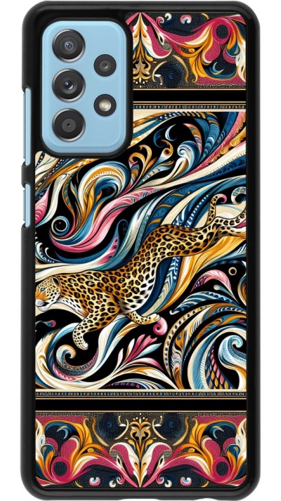 Samsung Galaxy A52 Case Hülle - Leopard Abstrakte Kunst