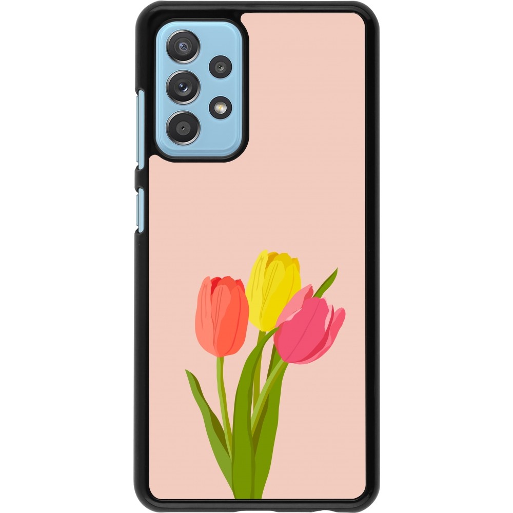 Samsung Galaxy A52 Case Hülle - Spring 23 tulip trio