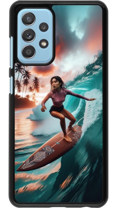 Samsung Galaxy A52 Case Hülle - Surferin aus Bali