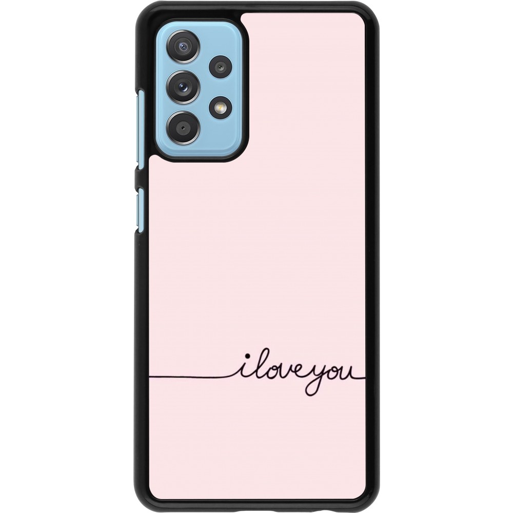 Samsung Galaxy A52 Case Hülle - Valentine 2023 i love you writing