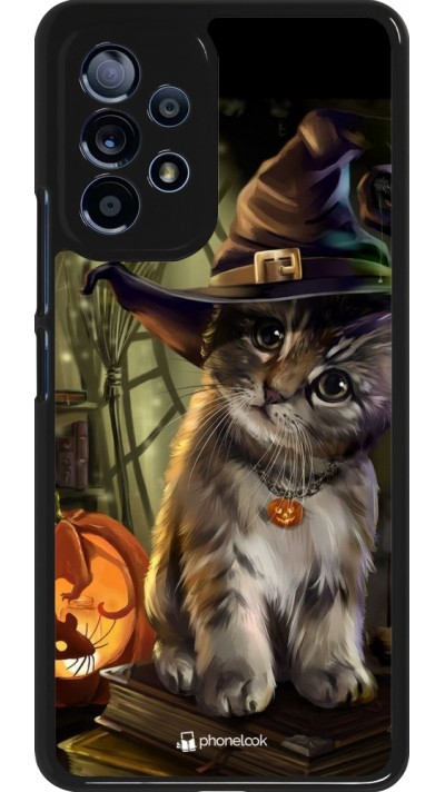 Samsung Galaxy A53 5G Case Hülle - Halloween 21 Witch cat