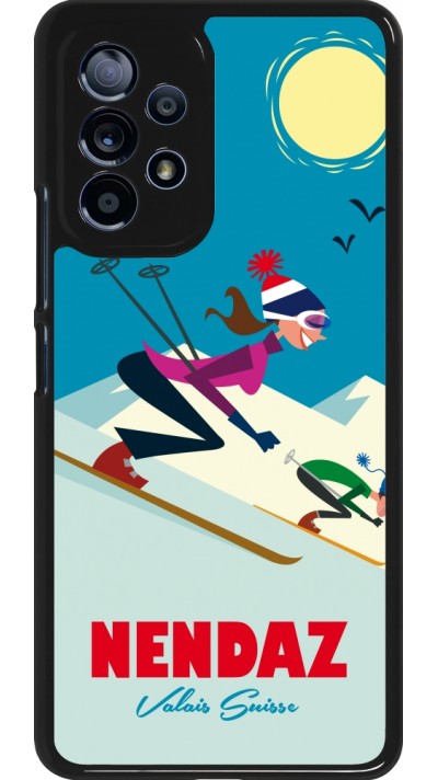 Samsung Galaxy A53 5G Case Hülle - Nendaz Ski Downhill