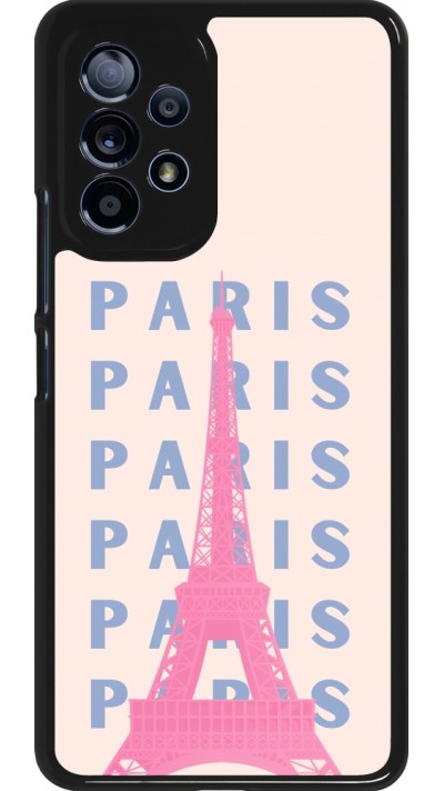 Samsung Galaxy A53 5G Case Hülle - Paris Pink Print