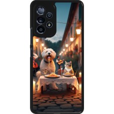 Samsung Galaxy A53 5G Case Hülle - Valentin 2024 Hund & Katze Kerzenlicht