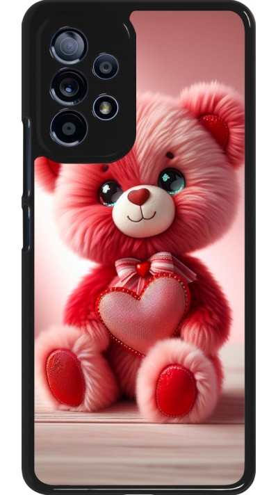 Samsung Galaxy A53 5G Case Hülle - Valentin 2024 Rosaroter Teddybär