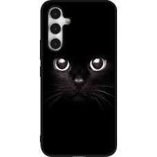 Samsung Galaxy A54 Case Hülle - Silikon schwarz Cat eyes