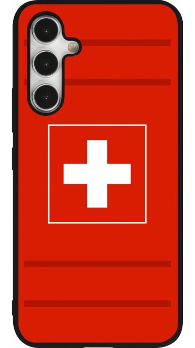 Samsung Galaxy A54 Case Hülle - Silikon schwarz Euro 2020 Switzerland