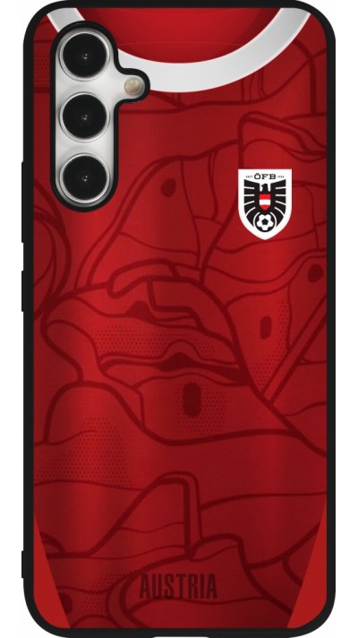 Samsung Galaxy A54 Case Hülle - Silikon schwarz Austria personalisierbares Fussballtrikot