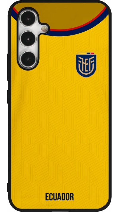 Samsung Galaxy A54 Case Hülle - Silikon schwarz Ecuador 2022 Fußballtrikot