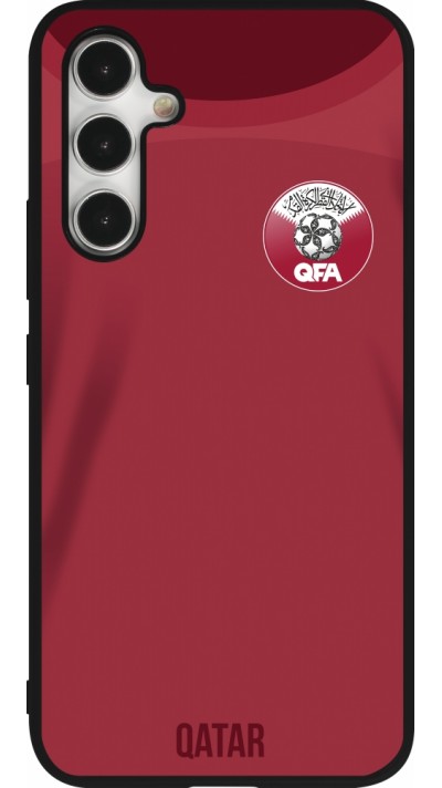 Samsung Galaxy A54 Case Hülle - Silikon schwarz Katar 2022 personalisierbares Fussballtrikot