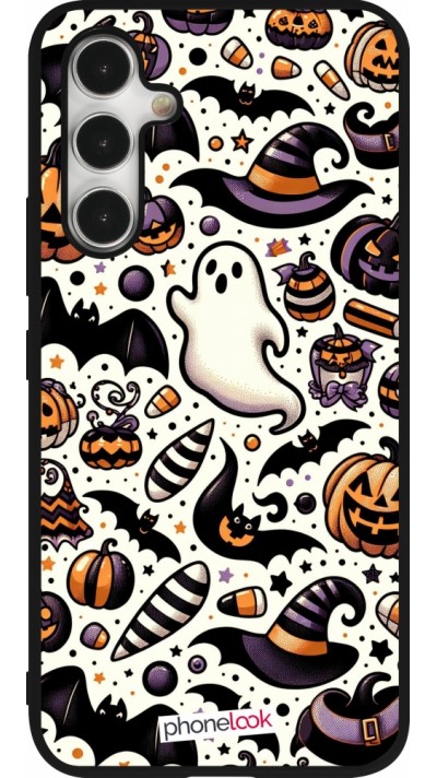 Coque Samsung Galaxy A54 5G - Silicone rigide noir Halloween 2024 Cute Pattern