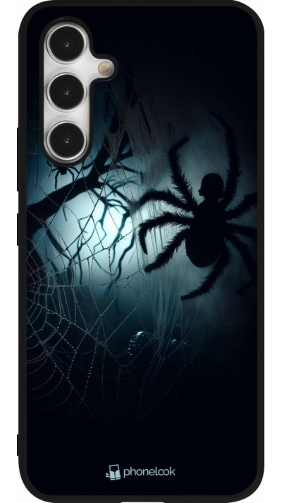 Coque Samsung Galaxy A54 5G - Silicone rigide noir Halloween 2024 Dark Spider