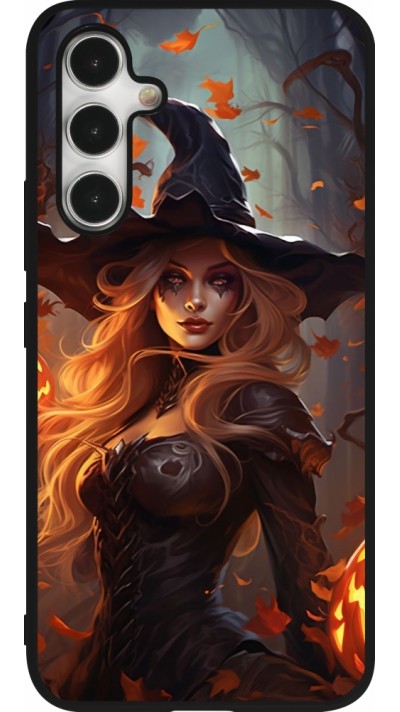 Coque Samsung Galaxy A54 5G - Silicone rigide noir Halloween 2024 sexy witch