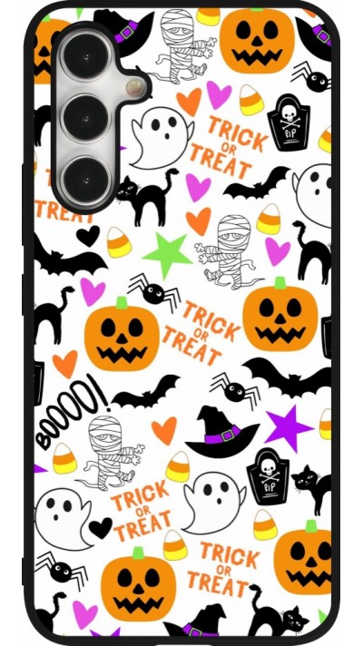 Coque Samsung Galaxy A54 5G - Silicone rigide noir Halloween 2024 trick or treat