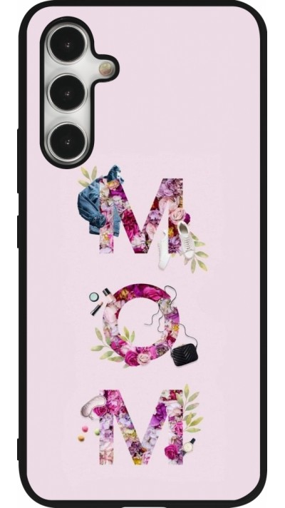 Samsung Galaxy A54 Case Hülle - Silikon schwarz Mom 2024 girly mom